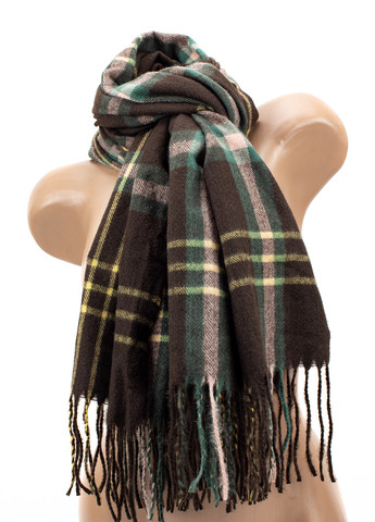 Женский шарф с бахрамой, коричневый Corze j10br (269449235)