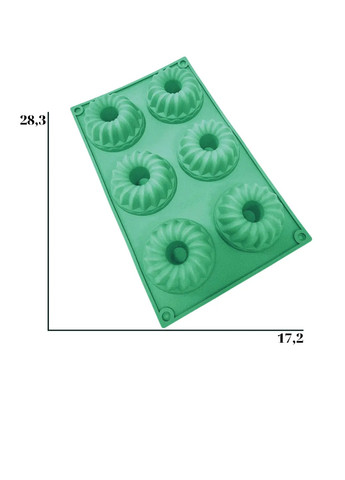 Форма силіконова на планшеті для випікання кексів і мафінів 28.3 x 17.2 см Profsil (259613878)
