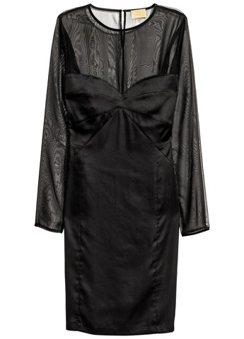 Черное платье демисезон,черний, H&M