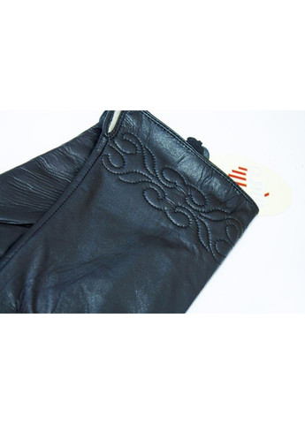 Зимние черные теплые женские перчатки из натуральной кожи BR-S (261486807)