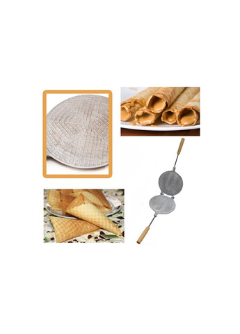 Форма для выпечки вафель и вафельных коржей вафельница тортовница круглая 180 мм Ласунка (259294394)