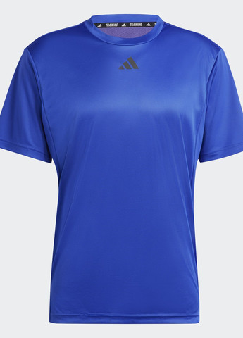 Синяя футболка hiit base training adidas