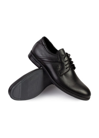 Черные повседневные туфли мужские бренда 9200374_(1) ModaMilano на шнурках