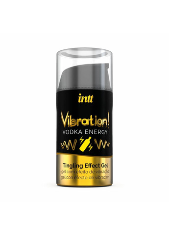 Жидкий вибратор Vibration Vodka (15 мл), густой гель, очень вкусный, действует до 30 минут Intt (257203045)