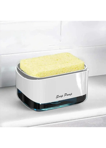 Натискний дозатор для миючого засобу з підставкою для губки 10*8,5 см Good Idea soap pump and sponge (258965522)