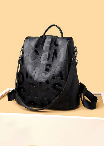 Вологостійкий жіночий рюкзак / повсякденний рюкзак антивор / міський стиль 2023 Чорний 66099 DobraMAMA (259262052)