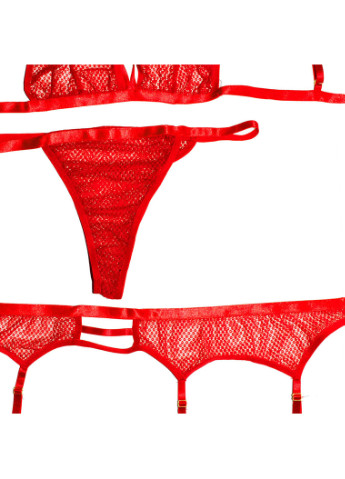 Червоний демісезонний сексуальний спокусливий еротичний комплект - еротична білизна Langsha