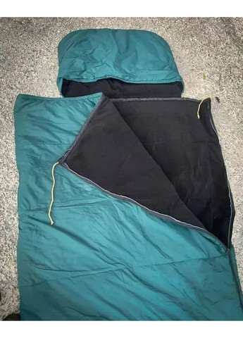 Спальный мешок зимний одеяло на синтепоне и флисе 100х210 хаки No Brand (258081990)