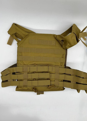 Жилет моллі тактичний плитоноска облегшена MOLLE койот пісочний військовий армійський No Brand (259503177)