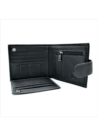 Чоловічий шкіряний гаманець 11 х 10 х 2 см Чорний wtro-208V Weatro (272950011)