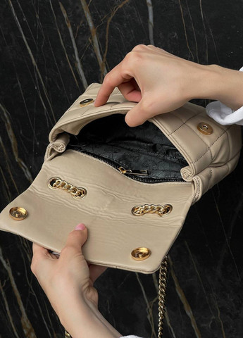 Сумка классическая с лого Michael Kors SoHo Small Quilted Leather Shoulder Bag Beige Vakko (260265806)