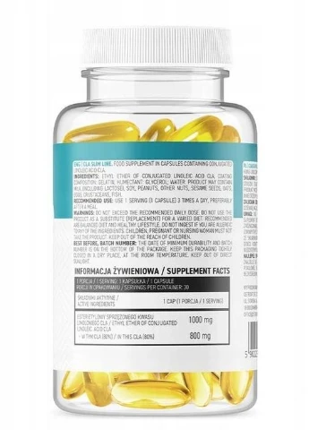 Кон'югована лінолева кислота CLA Slim Line 30 caps Ostrovit (273773033)