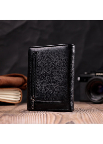 Симпатичный женский кошелек с монетницей из натуральной кожи 19481 Черный st leather (278000987)