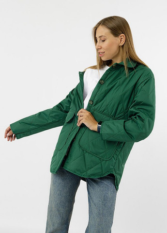 Зеленая демисезонная куртка женская цвет зеленый цб-00227865 Qalinka