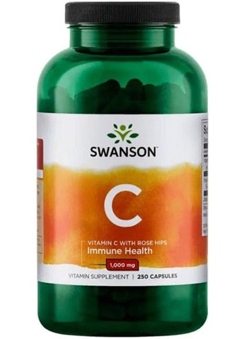 Vitamin C with Rose Hips 1000 mg 250 Caps SWA-01106 Swanson (257252661)