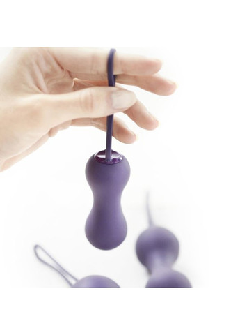 Набор вагинальных шариков - Ami Purple, диаметр 3,8-3,3-2,7см, вес 54-71-100гр Je Joue (277235089)