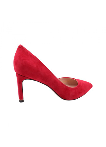 Туфли женские красные натуральная замша Anemone