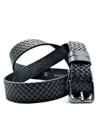 Ремінь чоловічий шкіряний Weatro 110-125х3, 5 см Чорний mkr-35tur-011 Le-Mon (272596507)