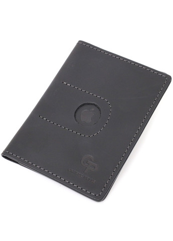 Надійна шкіряна обкладинка на паспорт з утримувачем для Apple AirTag 11620 Чорний Grande Pelle (267507175)