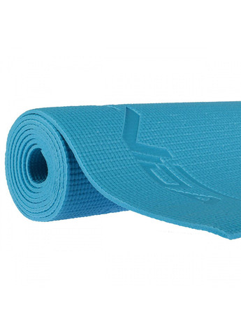 Коврик спортивный PVC 4 мм для йоги и фитнеса SV-HK0051 Blue SportVida (263131182)