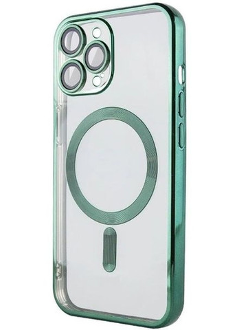 Хромовый чехол TPU Chrome Magnetic с защитой камеры для Apple iPhone 14 Pro Max (6.7") с MagSafe Green No Brand (278643205)