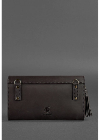 Жіноча шкіряна сумка Еліс темно-коричнева Краст BN-BAG-7-CHOKO BlankNote (266142934)