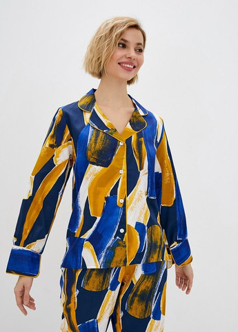 Комбінована всесезон піжамний комплект fable&eve 1585 рубашка + брюки Fable & Eve Chelsea