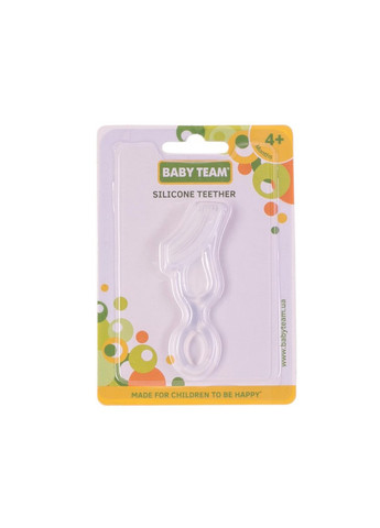 Прорізувач силіконовий колір різнокольоровий ЦБ-00193813 Baby Team (259467434)