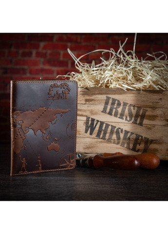 Обложка-органайзер для документов из кожи HiArt 7 Wonders of the World PC-03-S19-1235-T002 Рыжий Hi Art (268371536)