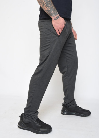 Темно-серые спортивные демисезонные прямые брюки Let's Shop
