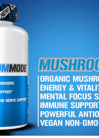 Суміш грибів для імунітету MushroomMode 90 Veggie Capsules EVLution Nutrition (265151978)