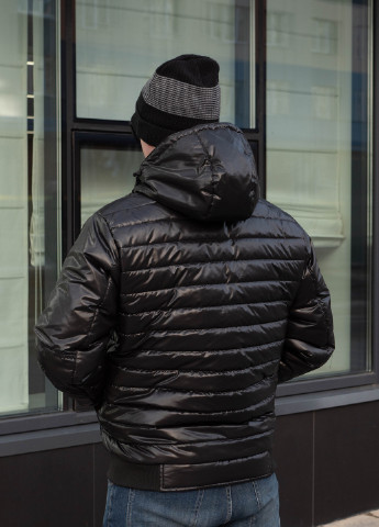 Чорна демісезонна чоловіча куртка осінь-весна від виробника SK