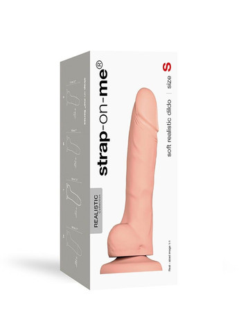 Реалистичный фаллоимитатор SOFT REALISTIC DILDO Vanilla - Size S Strap-On-Me (257520519)