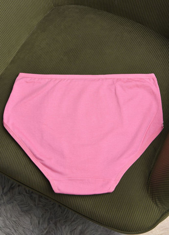 Труси жіночі напівбатальні рожевого кольору Let's Shop (271665156)