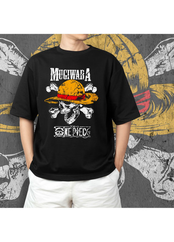 Черная футболка c принтом ван пис - mugivara No Brand