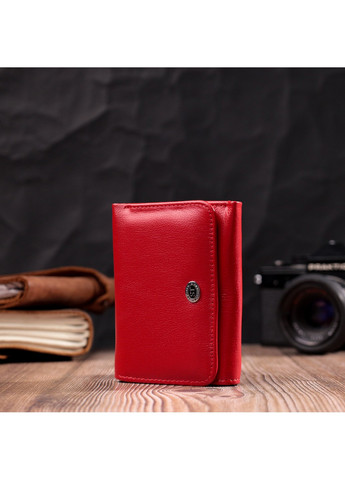 Горизонтальный кошелек для женщин из натуральной кожи 19478 Красный st leather (277980488)