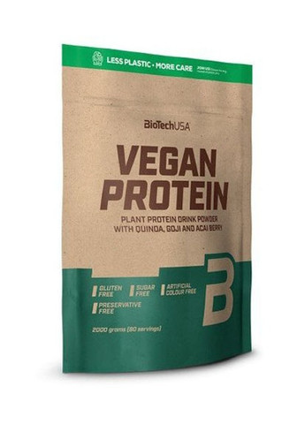 Vegan Protein 2000 g /80 servings/ Vanilla Cookie Biotechusa (257079575)