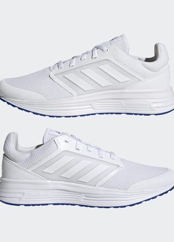 Белые всесезонные кроссовки для бега galaxy 5 adidas