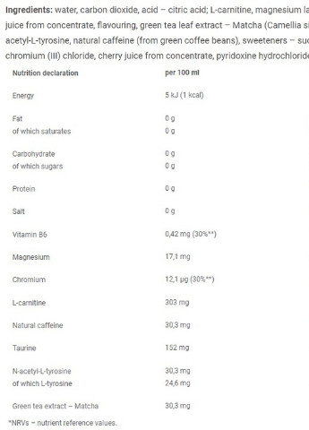 Olimp Nutrition Carni Tea Xplode Zero 330 ml Cherry Olimp Sport Nutrition (256724262)