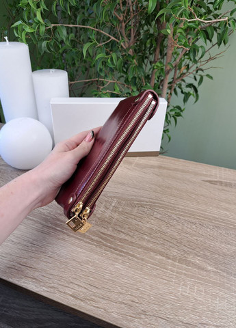 Женский кожаный кошелёк на кнопках купюрница Jccs (259425361)