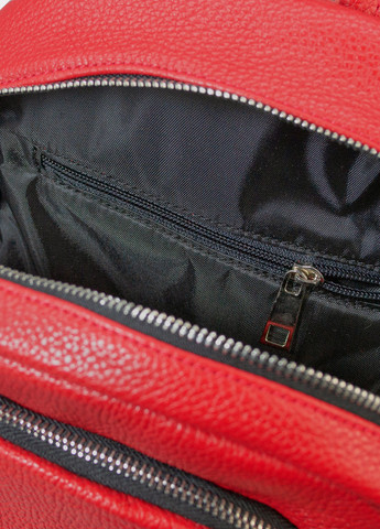 Женский рюкзак красный из натуральной кожи Famk (268998270)