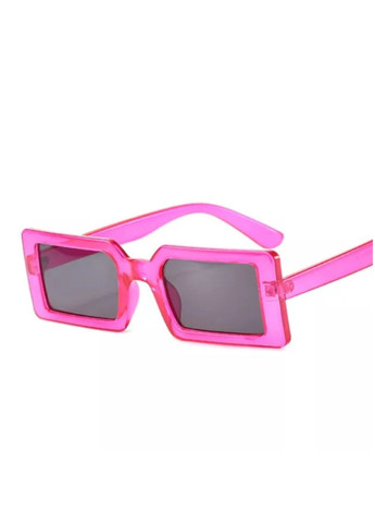 Солнцезащитные очки прямоугольные в широкой оправе Малиновый No Brand (257763064)