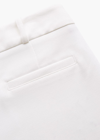Белые классические, кэжуал демисезонные брюки Mango