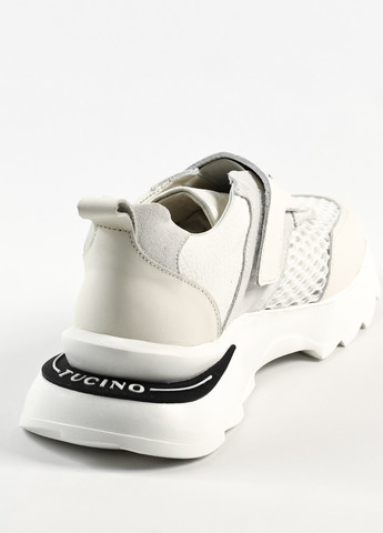 Білі всесезонні кросівки жіночі білі на липучці Tucino