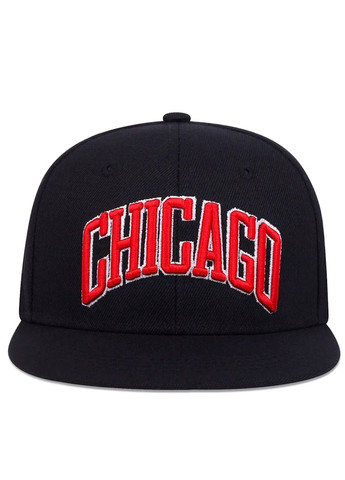 Кепка Chicago (Чикаго) з прямим козирком унісекс WUKE One size Brand снепбек (258094984)