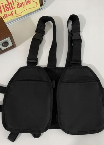 Нагрудная сумка 8005 TOYU BAG бронежилет черная No Brand (276457675)