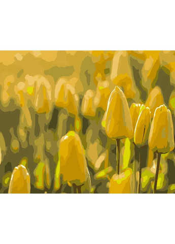 Набор для росписи по номерам Желтые тюльпаны цвет разноцветный ЦБ-00228135 Strateg (263587979)