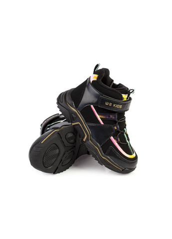 Черные повседневные осенние ботинки подростковые для девочек бренда 6100001_(1) Weestep