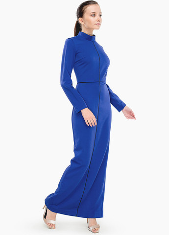 Синя вечірня сукня довга футляр Nai Lu-na by Anastasiia Ivanova однотонна
