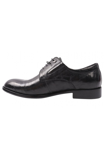 Черные туфли мужские из натуральной кожи, на низком ходу, черные, Cosottinni